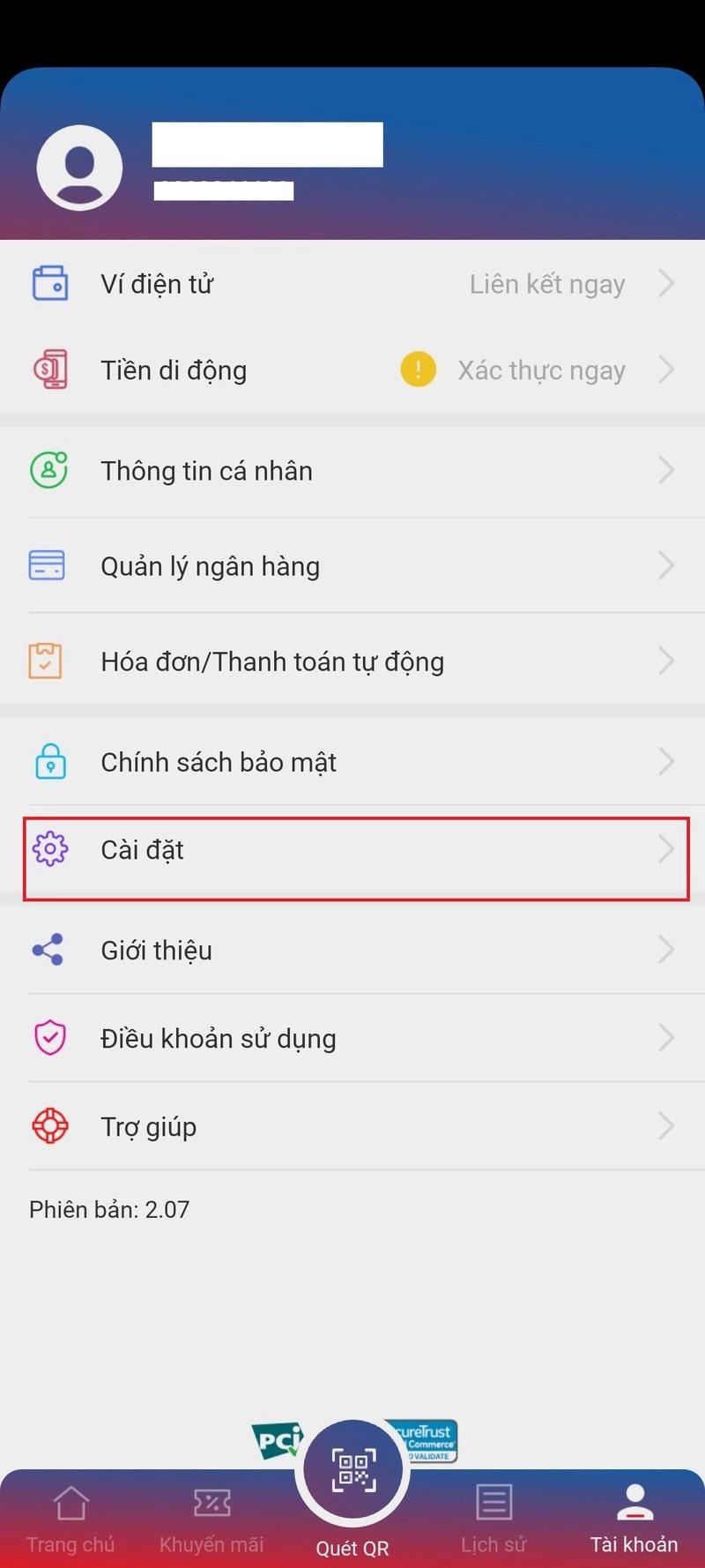 Cách xóa tài khoản ví điện tử Mobifone Money 